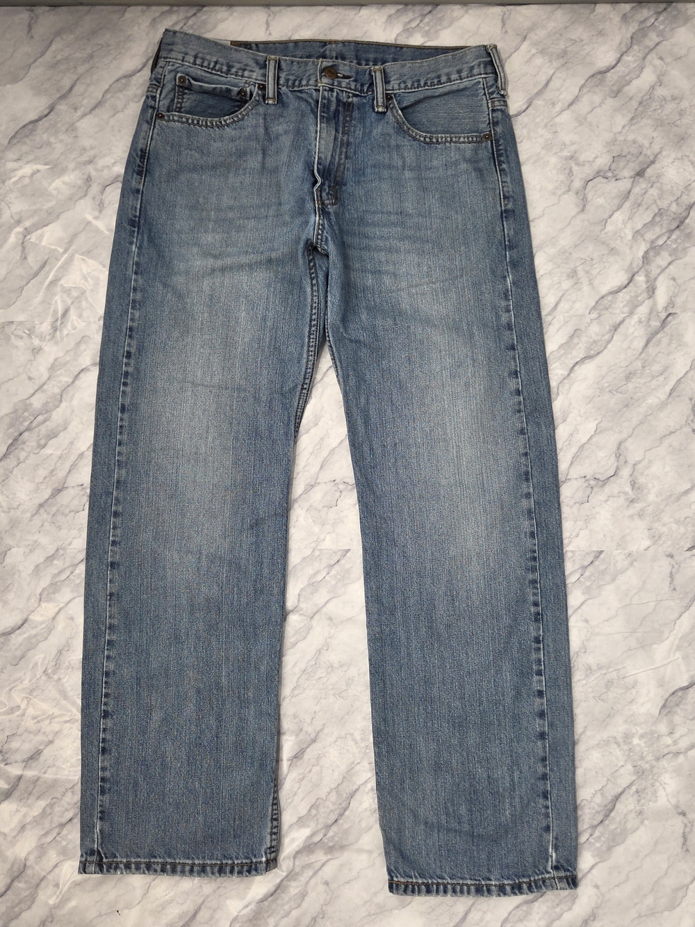 Levis 569 Loose Straight Jeans Baggy Wide Leg Medium Wash Denim 32x30
